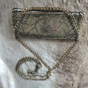 Bronze Off the Chain Convertible Clutch